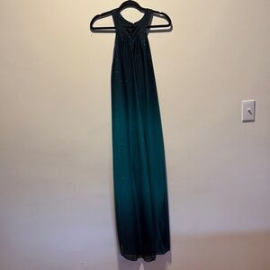 VENUS Teal Maxi Dress with Sparkle